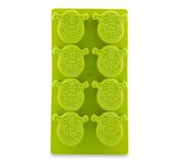 Bandeja de cubitos de hielo de silicona reutilizable de Shrek. Rinde 8 cubitos.