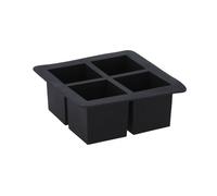 Bandeja de cubitos de hielo gris de tpe para bebidas frías capacidad para 4 cubitos 16x16x6cm