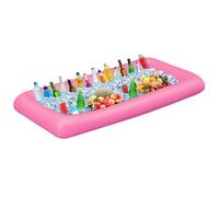 Bandeja de Cubitos de Hielo Inflable para Fiestas en la Piscina, Accesorios de Fiesta en la Piscina, Buffet, Ensalada, Comida y Bebidas, Bandeja para Fiestas, Picnic y Camping,130 x 60 x 12 cm