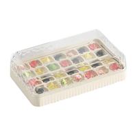 Bandeja de cubitos de hielo para congelador, gran capacidad reutilizable, fácil desmoldeo para cubitos de hielo perfectos, ideal para cócteles Bourbon Vino vacaciones en la playa, casa restaurante