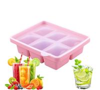 Bandeja De Cubo De Hielo - Bandeja De Hielo De Silicona | Tiradas De Bloques ICES | 6 Creadores De Bloques De Cuadrícula | Tipo De Prensa, Lavavajillas-seguridad, Herramienta De Cocina Multifuncional