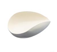 Bandeja de cucharada de café, placa de visualización de medición de acero inoxidable 10.2cm para pesar, ahuecar, muestreo de frijoles Home Professional(blanco)