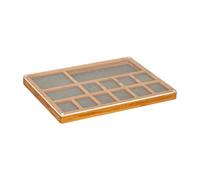 Bandeja de cuentas con múltiples compartimentos, bandeja para manualidades con tapa y múltiples compartimentos para diseñadores de joyas, organizadores