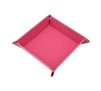 Bandeja de Cuero Bandeja Rectangular de Almacenamiento Cuero sintético y Terciopelo, Plegable, for Dados, Juegos Mesa, Llaves, monederos, Organizador artículos Diversos, Bandeja for Servir(Color 9)