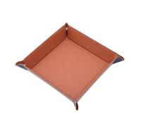 Bandeja de Cuero Bandeja Rectangular de Almacenamiento Cuero sintético y Terciopelo, Plegable, for Dados, Juegos Mesa, Llaves, monederos, Organizador artículos Diversos, Bandeja for Servir(Color 8)