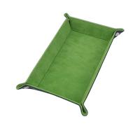 Bandeja de Cuero Bandeja Rectangular de Almacenamiento Cuero sintético y Terciopelo, Plegable, for Dados, Juegos Mesa, Llaves, monederos, Organizador artículos Diversos, Bandeja for Servir(Color 1)