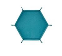 Bandeja de Cuero para Guardar Objetos, Bandeja for Dados Hexagonal y Caja de Almacenamiento miscelánea, Accesorios for Juegos Mesa, Torre Cuero, 1 ud(Color 6)