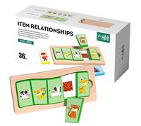 Bandeja de de emparejamiento - Juguete Educativo Interactivo de Madera y diversión - Puzzle de asociación lúdica e instructiva | para niños, niñas Y - Juego De Interior para Aula, Escuela