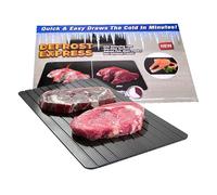 Bandeja de descongelación - Bandeja para Queso y Placa descongelante - Función de descongelación rápida para Carne, filetes, Pollo y Pescado - Sin Necesidad de Electricidad o Microondas