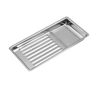 Bandeja de desinfección de herramientas de arte de uñas resistente, construcción de acero, tapa de liberación rápida, diseño de compatibilidad de tamaño universal, bandeja esterilizadora de