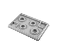 Bandeja de diseño de cuentas ajustable para collares, manualidades, joyería, herramienta con ranuras seguras, placa de diseño de cuentas ajustable