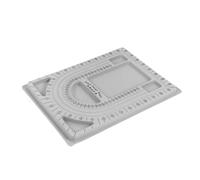 Bandeja de diseño de cuentas ajustable para collares, manualidades, joyería, herramienta con ranuras seguras, placa de diseño de cuentas ajustable