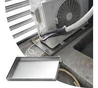 Bandeja de drenaje de CA portátil, kit universal de drenaje de aire acondicionado para sistemas de bomba de calor divididos
