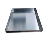 Bandeja de drenaje de condensado de acero inoxidable 304 de 5 cm de altura, diseño antifugas para aire acondicionado, recuperación de agua, ideal para macetas de interior (40 x 90 cm)