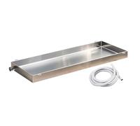 Bandeja de Drenaje de condensado de Acero Inoxidable para Aire Acondicionado con Manguera Flexible, Bandeja de Goteo Resistente para prevenir Fugas, Compatible con Aires acondicionados.