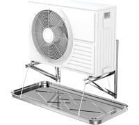 Bandeja de drenaje de condensado de acero inoxidable universal para mini split y aire acondicionado de ventana, 84 x 39 cm, recuperación eficiente de agua, duradero y resistente a la corrosión
