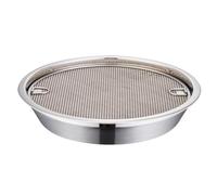 Bandeja de drenaje de de refrigeración, malla de acero inoxidable de 26,2 x 26,2 x 4,7 cm, accesorio de cocina duradero y sin óxido, innovador diseño de drenaje de, utensilio de cocina