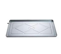 Bandeja de Drenaje Extragrande de Acero Inoxidable para Aire Acondicionado, 93 x 44 x 3,5 cm, para Interiores y Exteriores. Kit de Drenaje Completo con Manguera de Agua de 5 m. Solución de d