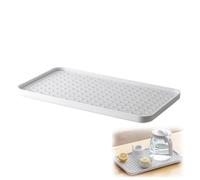 Bandeja de Drenaje, Scurridor con Bandeja de Goteo, Bandeja de Drenaje de 2 Niveles, Bandeja Escurridora,Tabla de Drenaje de Vajilla, Bandeja de goteo de plástico doble, 31 x 17,5 cm