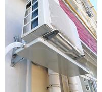 Bandeja de drenaje universal de metal galvanizado, bandeja de goteo de colector de agua a prueba de fugas para aire acondicionado interior/exterior, unidades de aire acondicionado, bomba de calor,