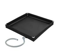 Bandeja de ducha - Base de ducha portátil Pan con sartén plegable | Base de baño de viaje liviano | Equipo de baño para acampar al aire libre con drenaje | Bandeja de fuente de pie compacta para el us