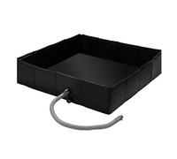 Bandeja de ducha plegable para exteriores, recinto portátil, bandeja inferior, suelo de baño impermeable, de soporte elevado de baño para mascotas, accesorio de alfombrilla de ducha de viaje