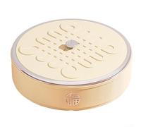 Bandeja de dulces compacta y elegante para sala de estar con almacenamiento de nueces y frutas secas, que ofrece una solución funcional para organizar aperitivos de manera eficiente (blanco cremoso)