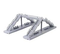 Bandeja de elevada de Pasarela, Figura de Pasarela elevada, Accesorio Creativo de Edificios, Kit de Puentes ferroviarios Modelo, Ideal para niños, Adultos, Todas Las Edades, 11.42x9.06x3.74 pulg