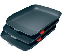 Bandeja de Escritorio de Plástico Leitz Cosy Set de 3 Unidades Gris - LEITZ