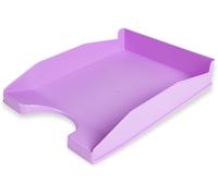 Bandeja de escritorio de plástico opaco lavanda Q-Connect - Q-CONNECT