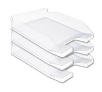 Bandeja de escritorio de plástico transparente Q-Connect