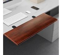 Bandeja de escritorio plegable de 30 x 120 cm con clip, organizador versátil para el hogar, la oficina y el comedor, solución que ahorra espacio para teclados y artículos esenciales