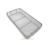 Bandeja de esterilización de acero inoxidable 304 para instrumentos dentales médicos, cesta de malla duradera para esterilización eficaz y herramientas de organización