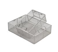 Bandeja De Esterilización for Instrumental Médico (una), Bandeja De Esterilización Cuadrada, Acero Inoxidable 304, for Quirófano, Odontología(25x30x15cm)