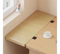 Bandeja De Extensión De Escritorio Ergonómica Que No Requiere Perforación, Cuenta Con Un Apoyacodos Plegable De 90 Grados, Alta Capacidad De Peso(Natural,90x25cm/35.4x9.8in)