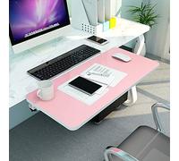 Bandeja de extensión de escritorio plegable ergonómica con soporte K de acero, fácil montaje para escritorios de oficina, estantes y mesas, aumenta la eficiencia y la comodidad del espacio de trabajo