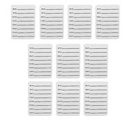 Bandeja de extensión de pestañas Blanco 10 piezas Placa de mano de plástico 8 15 mm para tienda de pestañas Instituciones de entrenamiento de pestañas Bordes redondeados seguros