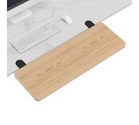 Bandeja de extensión ergonómica para escritorio, plegable, para teclado, cajón, soporte para brazos, abrazadera sin percing, soporte ajustable para una comodidad y productividad óptimas