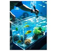 Bandeja de fotografía transparente, vitrina de acrílico transparente, tanque de agua poco profundo de 5 mm de grosor, accesorios for fotografía de productos alimenticios y cosméticos.(10x10x30cm/3.93x