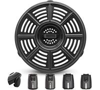Bandeja de fritería de aire GWYXC para Ninja AF100EU 3.8L 4 en 1 AF160EU 5.2L 6 en 1 Fritores de aire AF150, accesorios de fritería de aire redonda de 8.2 en plato de parrilla Pan Rack