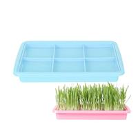 Bandeja de germinación | Bandeja de germinación de gran capacidad sin tierra | Bandejas de propagación de plantas Microgreens, kit de contenedores de germinación de hierba de trigo saludable para