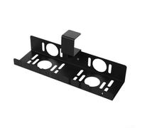 Bandeja de gestión de cables de escritorio de acero grueso, solución innovadora para una mejor organización de cables y cables (negro)