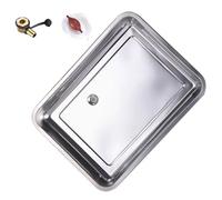 Bandeja de Goteo, Bandeja de Drenaje de Acero Inoxidable para Aire Acondicionado, Bandeja de Goteo de 45 x 30 cm para Aires acondicionados Split y Bombas de Calor, Accesorio para Debajo del