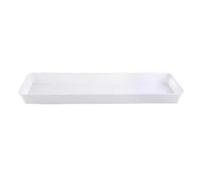 Bandeja de Goteo, Bandeja de Drenaje Grande de plástico para Plantas, Bandeja de Agua de Resina PP Engrosada, Esquinas Redondeadas, 61,5 x 18 x 3,6 cm (24 x 7 x 1,4 Pulgadas) - Bandeja de go
