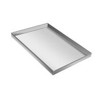 Bandeja de Goteo, Bandeja de Goteo de Acero Inoxidable para Aires acondicionados de Ventana y Unidades Mini Split, 48x48x4 cm, Bandeja de recolección y Drenaje de Agua para Interiores y exte