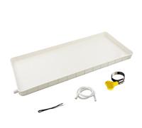 Bandeja de goteo con drenaje para aire acondicionado - Kit de manguera para aire acondicionado, PP5, moldura integrada, ideal para unidades de 1 a 5 P, uso en interiores y exteriores, evita desb