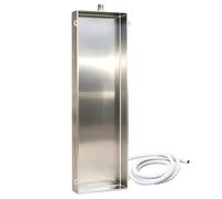 Bandeja de Goteo de Acero Inoxidable 304 con Manguera de Drenaje, colector de condensado Rectangular a Prueba de Fugas para Unidades Exteriores de Aire Acondicionado y lavadoras, 0,8/2/4 pul