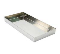 Bandeja de goteo de acero inoxidable 304 para acondicionadores de aire y calentadores de agua caliente. Sartén de captura de aceite NoHole con Ed elevado de 3 pulgadas, 140 x 10 cm y fácil de limpiar