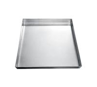 Bandeja de goteo de acero inoxidable, bandeja plana rectangular de 1,0 mm para cocina, parrilla, aceite y HVAC, bandeja plana rectangular, 40 x 35 x 5 cm