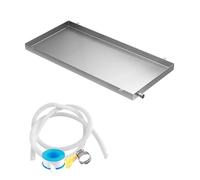 Bandeja de goteo de acero inoxidable HVAC, bandeja de aire acondicionado resistente, bandeja de goteo para lavadora y secadora, protección de pared y suelo